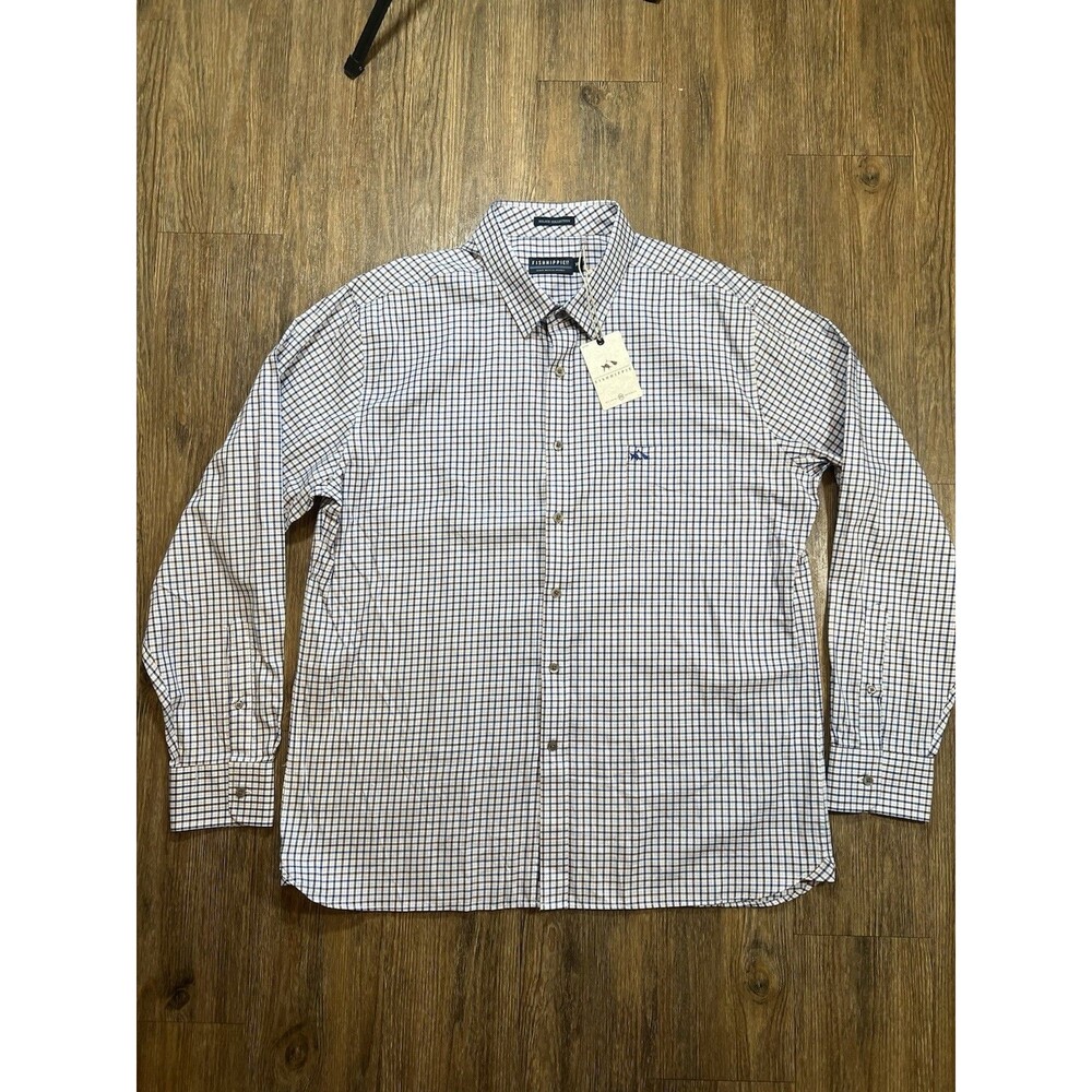 Fish Hippie Co. Shirt Men's XL Solace Collection Plaid Button Up NWT